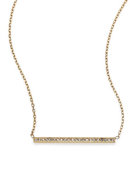 michael kors bar necklace gold|Michael Kors necklace sale.